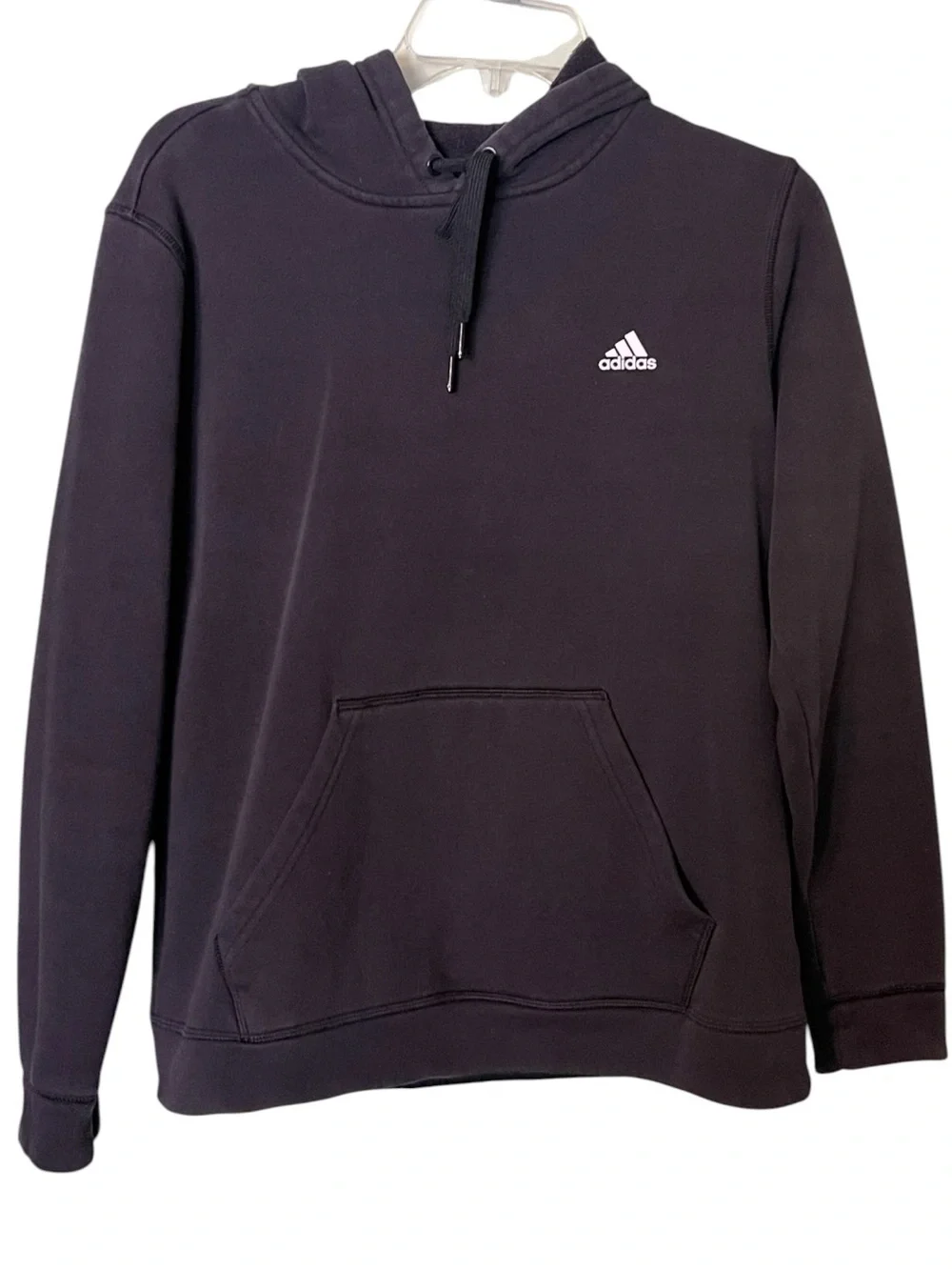 Adidas Men's Black Hoodie Sweatshirt. Size medium GUC
